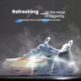 男士休闲鞋，带气垫鞋底，针织透气面料，适合作为情人节、情侣礼物、青少年、夏季休闲、户外运动、度假旅行、毕业典礼、生日配饰的男朋友/丈夫礼物