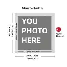 Customize Diamond Art Painting,Customized Painting Kits For Adults & Kids,Full Round 5D DIY Personalized Art,Customized Private Picture Arts Craft Decor Family, Mom, Dad, Kids, Dog, Friends, Loves,Wedding Photos(Round Diamond) 1pc Ornamental - Multicolor - View 42