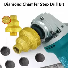 M10 M14 Diamond Chamfer Step Bit 20-50mm Hole Saw Milling Tile Cutter Marble Concrete Reamer Masonry Drilling Construction Bits - Multicolor - View 2