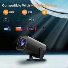 Smart Mini Projector, Wired Identical Screen Projector,HY3200,1080P Full HD Portable Projector, Movie Projector Compatible With TV Stick Smartphone/HDMI/USB, Indoor & Outdoor Use. - View 10