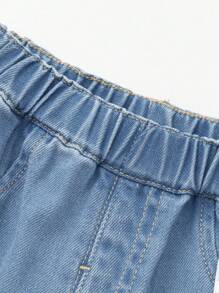Balabala Girls' Spring Denim Pants, Sweet Stylish Jeans