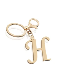 1 pieza Llavero con letra de oro avanzado y elegante, colgante con letra tridimensional, llavero clásico y simple, decoración, accesorio de bolso, versátil para bolsos de trabajo, escuela, compras, mochilas, bolsos de mano, accesorio de bolso, adecuado para regalar a amigos, familia, parejas, novias, regalos importantes, recuerdos de vacaciones