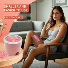 200cc 粉色脱毛套装蜡加热器加热脱毛机适用于手足身体 SPA 脱毛器石蜡锅