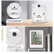 Digital Indoor Thermometer Hygrometer, LCD Display Temperature Humidity Monitor For Home, Bedroom, Living Room, Warehouse - Adult Age Range, Plastic - One Piece - View 11