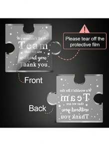 1 pieza Placa de acrílico con diseño de equipo, regalos de agradecimiento para líderes, jefes, regalos de pisapapeles para mujeres, recuerdo para jubilación de oficina, regalos del Día de Apreciación a los Empleados para miembros del equipo, decoración para fiesta de apreciación del equipo, decoración de mesa de oficina en el hogar, decoración para estantería