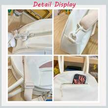 定制新款可爱兔子斜挎包女甜美欧美风大容量便携手提包大学生班级单肩包 - 彩色 - 查看 5