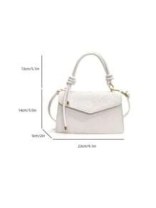 全新时尚奢华优雅百搭女士手提包和单肩包 - 白色 - 查看 2