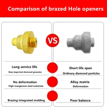 M10 M14 Diamond Chamfer Step Bit 20-50mm Hole Saw Milling Tile Cutter Marble Concrete Reamer Masonry Drilling Construction Bits - Multicolor - View 5