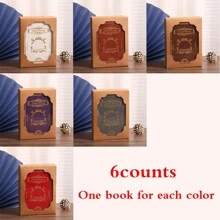 1 Copy/2 Copies/3 Copies/5 Copies/6 Copies/Gift Box Set/Vintage Soft Leather Hardcover Notebook With 200 Pages. It Features A Hollow-Out Design On The Cover, A Satin Ribbon Bookmark, An Anchor Decoration, Metal Edges For Fixation, And Eye-Protecting Paper. It Is Suitable For Office Business, Campus Life, Daily Use And As A Holiday Gift. It's A High-Quality Office Meeting Notebook, Diary, Journal And Record Book.