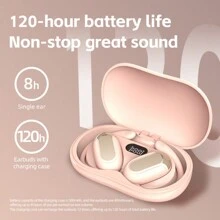 funny panda Language Translation Earbuds - Supports 150 Languages, Real-Time Online Translation, With App-Enabled Voice Translator, Simultaneous Interpretation, And Bidirectional Translation Audifonos Inalambrícos Headphones Wireless Earbuds - Màu be - Xem 4