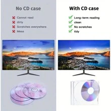 Set de 5 cajas cuadradas transparentes de PP para almacenamiento de CD/DVD, cajas transparentes, solución de almacenamiento de CD/DVD, esencial para fans - Multicolor - Ver 7