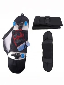 Skateboard Carry Bag With Shoulder Strap, Chiffon Fabric, Normal Waterproof Skateboard Storage Pouch, Multi-Size Skateboard And Scooter Carrying Handbag