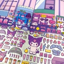Sanrio Giocattoli puzzle per vestirsi con personaggi carini dei cartoni animati 3D di Sanrio, forniture scolastiche, per il ritorno a scuola, per ragazze