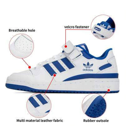 Adidas Originals Men's And Women's FORUM LOW Casual Shoes, Low-Top Sneakers, Lightweight Sports Shoes FY7756