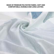 1.37m High X 1.32m Wide Printed Kitchen Curtains Tube Curtain - White - View 4