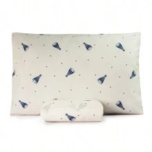 Essencialle 2-Piece Single Sheet Set Cotton 160 Thread Count With Elastic - Our Lady - View 2