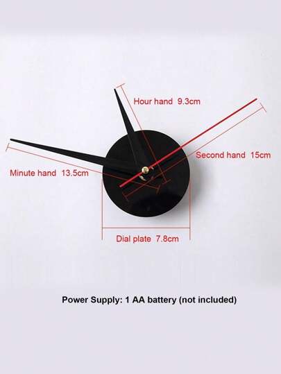 DIY Glow In The Dark Wand Clock, Creative Letter Sticker ative Functional Living Room, Bedroom, Dining Bar, Easy Installation Home Room view 9