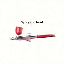 Portable Air Compressor Spray Gun, 1 Set With A 0.3mm Single-Action Spray Gun Head, Comes With A 5CC Metal Cup, Suitable For Models, Cake Art, Nail Art, And Handcrafted Cake Spraying, Compatible With Most Spray Gun Compressors (Compressor Not Included) - Multicolor - View 15