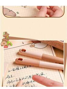 3pcs/Box Or 4pcs/Box Capybara Twisting Pens, Cute Cartoon Design, High Aesthetic Appeal, For Students, 0.5mm Ballpoint Pen,Back To School