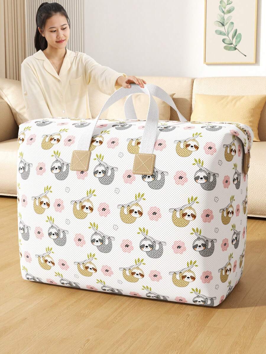 1件防水防污大容量行李袋搬家打包袋衣服收纳行李袋被子收纳衣物收纳衣柜收纳被子收纳打包搬家编织袋