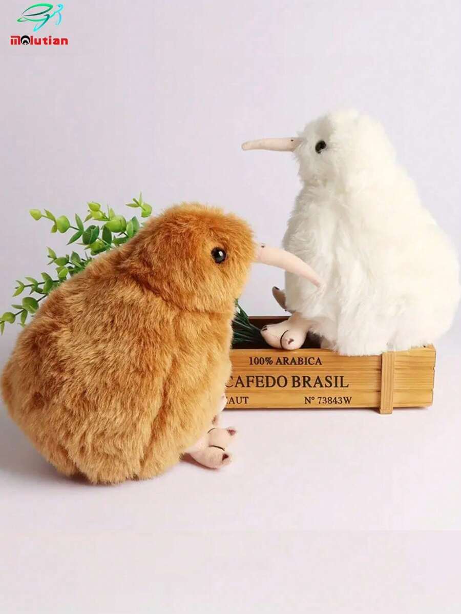 Molutian 20 厘米/7.87 英寸栩栩如生的奇异鸟毛绒玩具奇异鸟填充动物软玩具栩栩如生的毛绒鸟可爱毛绒绒的玩偶礼物，适合男孩女孩青少年成人生日节日礼物 - 彩色 - 查看 1