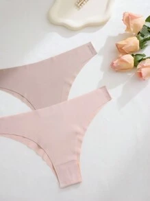 12pcs Women Multicolor Sexy Seamless Low Waist Comfortable Bikini Fitness Sports Briefs - 彩色 - 查看 6