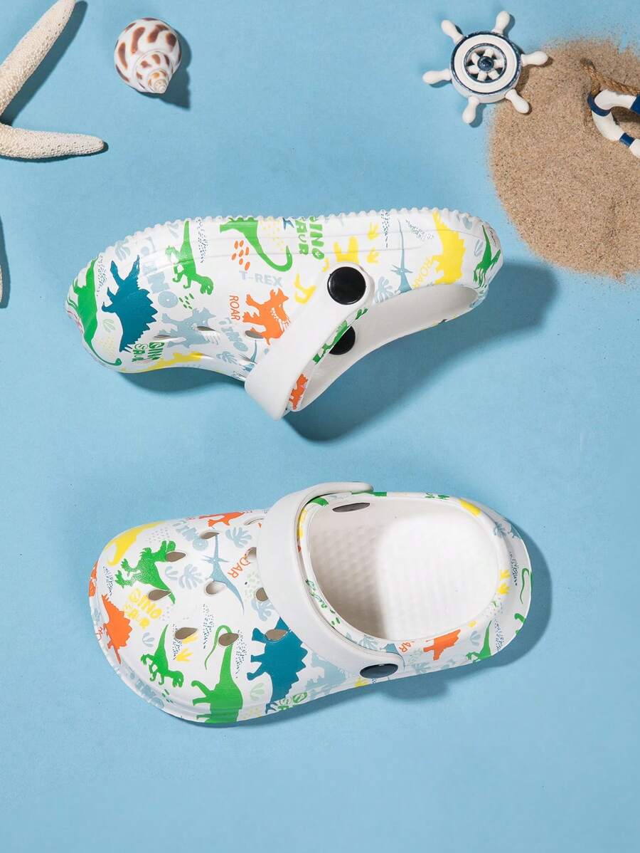 Toddler Boys' Casual Fashionable Comfortable Cute EVA Beach Sandals, Summer - White - View 1
