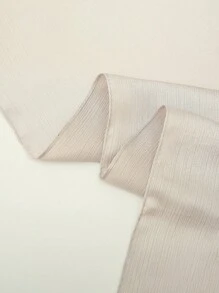 FADZOYLE 1 件 180*70CM 围巾纹理皱褶缎面绉纱皱褶披肩和围巾丝绸质感雪纺头巾女士长发围巾辫子柔软头巾头巾围巾头巾海滩罩纱笼缎面头巾日常生活晚间旅行婚礼派对新娘 - 淺粉色 - 查看 8