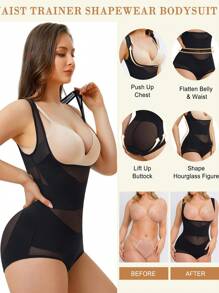 Body Moldeador Sin Costuras.Control Abdomen, Levanta Glúteos, Faja Colombiana. - Negro - Ver 5