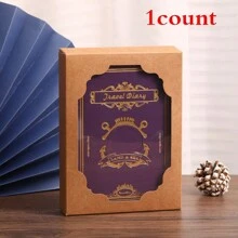 1 Copy/2 Copies/3 Copies/5 Copies/6 Copies/Gift Box Set/Vintage Soft Leather Hardcover Notebook With 200 Pages. It Features A Hollow-Out Design On The Cover, A Satin Ribbon Bookmark, An Anchor Decoration, Metal Edges For Fixation, And Eye-Protecting Paper. It Is Suitable For Office Business, Campus Life, Daily Use And As A Holiday Gift. It's A High-Quality Office Meeting Notebook, Diary, Journal And Record Book.