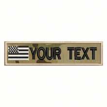 Custom Embroidered Name Patch With Hook And Loop Backing - USA, Belgium Flag Patch Personalized Text Applique, Camouflage Blue, Ready To Sew/Iron Repair Patch, Suitable For Uniform Backpack Black Camo Jackets, Backpacks, Jeans, T-Shirts And Shirt - Multicolor - View 4