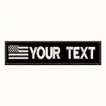 Custom Embroidered Name Patch With Hook And Loop Backing - USA, Belgium Flag Patch Personalized Text Applique, Camouflage Blue, Ready To Sew/Iron Repair Patch, Suitable For Uniform Backpack Black Camo Jackets, Backpacks, Jeans, T-Shirts And Shirt - Multicolor - View 8