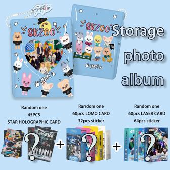 KPop /STRAYKIDS/ 60 张卡片 + 32 张贴纸/45 张小卡/60 张全息卡片 + 64 张贴纸盒装高清小卡、演唱会专辑周边、万圣节和圣诞节礼物、小礼物、卡片相册、粉丝商品