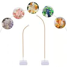 WUPYI Balloon Arch Kit Half Arch Balloon Stand With Base Balloons Holder Set WithTubes(Not Included Balloons, Flowers) - Gold - View 8