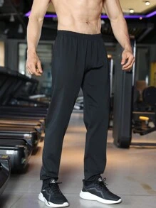 1 pezzo Pantaloni sauna da uomo, impermeabili e antivento, con vita elastica e morbidi, adatti per allenamenti, comfort e perdita di peso, per sport e palestra di boxe