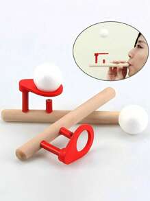 4pcs-Floating Blow Pipe Balls Game Toys, Blowing Pipe Whistles Balls Toys, Classic Stress Reliever Balance Blowing Toys,Fun Floating Blow Pipe Balls,,Party Atmosphere Adjusting Toys,Party Gifts