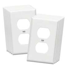 Dual Outlet Cover, Electrical Wall Plate, Power Outlet Cover, Dual Outlet Socket Face Plate, Switch & Outlet Cover, Electrical Outlet Plug Cover