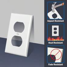 Dual Outlet Cover, Electrical Wall Plate, Power Outlet Cover, Dual Outlet Socket Face Plate, Switch & Outlet Cover, Electrical Outlet Plug Cover