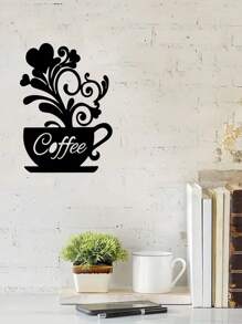 Hello Young 1 Pc Contemporary Black Coffee Metal Wall Decor, An Optimal Choice For Coffee Aficionados, Fitting Perfectly In Living Rooms, Bedrooms And Various Other Spaces. Gifts Birthday Graduation