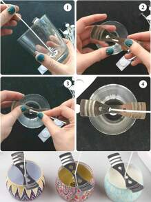 3 孔金属蜡烛芯定心装置是用于蜡烛制作的银色不锈钢蜡烛芯支架