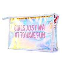 Transparent Laser Makeup Bag, Shiny Cosmetic Bag, Waterproof Travel Toiletry Bag - Suitable For Daily Use And Parties