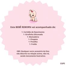 Bebê Reborn Boneca Girafinha Realista Silicone Menina Pode dar Banho