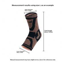1pc Adjustable Copper Ankle Support Brace, Compression Sleeve For Basketball, Soccer And Hiking Sports Gym Accessories
