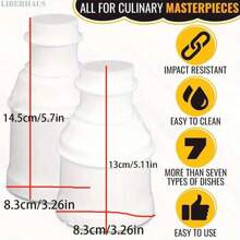 1pc Rice Ball And Meatball Maker Set - Sushi And Meatball Molding Tool - Japanese Bento Accessories Kitchen Tool - Round And Pointed Mold Kit - White - View 6