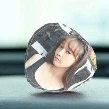 定制 DIY 您的照片/徽标汽车装饰通风口香水，亚克力照片/图像香水架