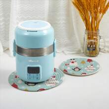 Custom Designed Creative Pot Pads, Cartoon Style Pot Pads, Minimalist Pot Pads, Retro Pot Pads, Non-Slip Pot Pads, Heat-Resistant Pot Pads, Multipurpose Pot Pads, Heat Insulation Pot Pads, DIY Pot Pads, Text Printed Pot Pads, Customized Image Pot Pads, Logo Customized Pot Pads, Round Pot Pads, Kitchen Heat Insulation Mats, Dining Table Heat Insulation Mats - Beige - View 3