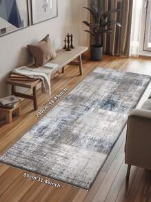 1 tấm thảm màu xám, phong cách tối giản hiện đại, thảm hành lang, thảm phòng ngủ, thảm phòng khách, thảm bếp, dày 850g/m² 0,8cm chống trượt có thể giặt được, thích hợp để trang trí nhà cửa quanh năm - Xám - Xem 8