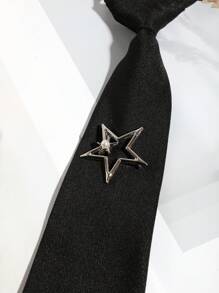 1pc Fashion Women Detachable Star Decor Hollow Out Tassel Black/Red/Green Tie, Suitable For Party, Gift, Holiday, Date, School Outfit