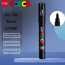 UNI NEW PACKAGE Paint Marker Pen Set And Single PC-1M 3M 5M Water Based Colors Permanent Acrylic Pen Graffiti Art School Supplies