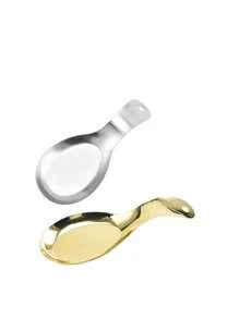 Soporte para cucharón de acero inoxidable, reposadera para cucharas, cesta para utensilios de cocina, forma de pecera para ollas calientes, buffet - Plateado - Ver 6